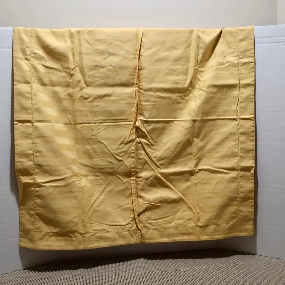 Charter Club EURO Pillowcase 100% Pima Cotton Striped Yellow Sham